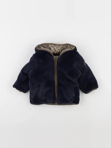 IKKS - doudoune réversible bronze, bleu - 12 mois