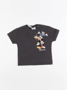Zara - tee-shirt imprimé au dos marron - 9/12 mois