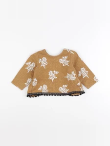 IKKS - sweat marron - 6 mois