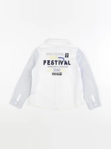 IKKS - chemise imprimé au dos bleu - 4 ans