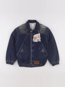 Vintage - veste doublé bleu - 8 ans