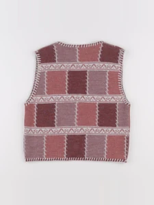 Vintage - pull rose - 6 ans