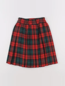 Vintage - jupe rouge, vert - 4 ans