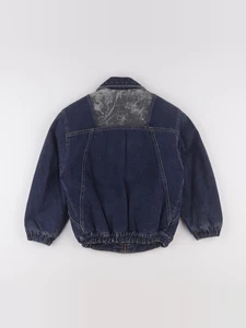 Vintage - veste doublé bleu - 7 ans