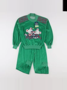 Vintage - ensemble vert - 8 ans