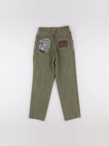 Vintage - jean vert - 7 ans