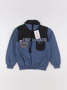 Vintage - sweat bleu - 8 ans