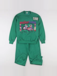 Vintage - ensemble vert - 8 ans