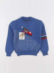 Vintage - pull bleu - 4 ans