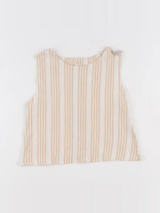 Zara - blouse beige, blanc - 8 ans