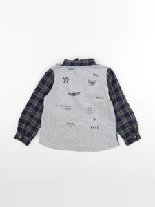 IKKS - chemise imprimé au dos bleu, vert - 3 ans