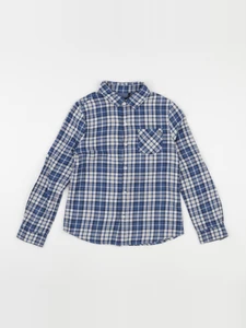 IKKS - chemise bleu, beige - 8 ans