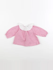 Jacadi - blouse blanc, rose - 6 mois