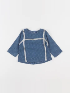 Moulin Roty - blouse bleu - 6 mois