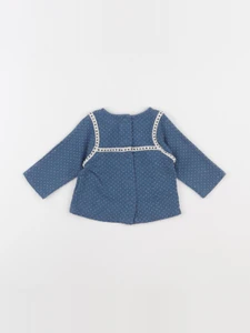 Moulin Roty - blouse bleu - 6 mois