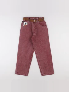 Vintage - jean rouge - 7 ans