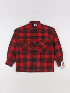Vintage - sur-chemise rouge - 8 ans