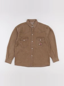 Vintage - chemise marron - 8 ans