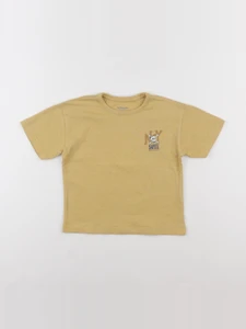 Vertbaudet - tee-shirt imprimé au dos jaune - 4 ans