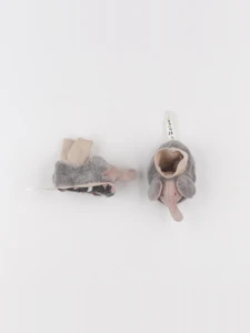 Moulin Roty - chaussons gris - 0/6 mois