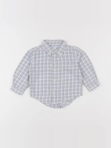 Acanthe - chemise bleu - 12 mois