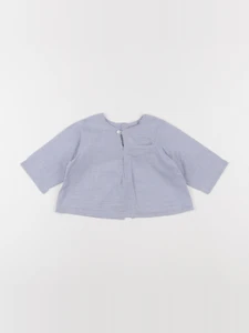 Bonpoint - blouse bleu - 6 mois
