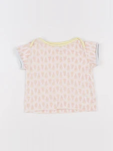 Blune - tee-shirt rose - 12 mois