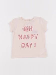 Bonpoint - tee-shirt rose - 12 mois