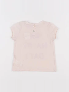 Bonpoint - tee-shirt rose - 12 mois