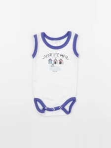 Absorba - body blanc, bleu - 3 mois