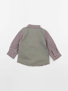 Absorba - chemise blanc, rouge - 6 mois