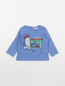 DPAM - tee-shirt bleu - 12 mois
