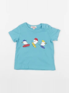 DPAM - tee-shirt bleu - 3 mois