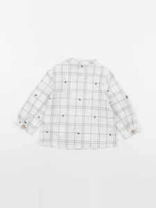 Sergent Major - chemise blanc, bleu - 9 mois