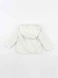 DPAM - polaire blanc - 12 mois