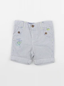 Sergent Major - short blanc, bleu - 6 mois