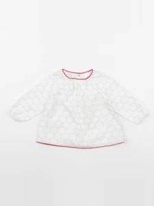 Obaïbi - blouse blanc - 6 mois