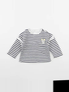 Catimini - tee-shirt beige, bleu - 6 mois