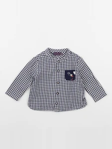 Sergent Major - chemise blanc, bleu - 6 mois