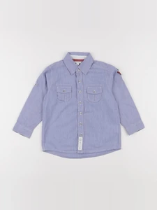 Vertbaudet - chemise imprimé au dos bleu - 3 ans