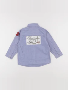 Vertbaudet - chemise imprimé au dos bleu - 3 ans