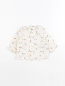Petit Bateau - blouse beige - 6 mois