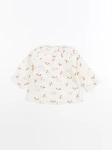 Petit Bateau - blouse beige - 6 mois