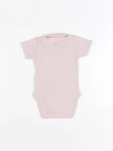 Petit Bateau - body à col rose - 1 mois