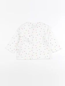 Petit Bateau - chemise blanc, rouge - 18 mois