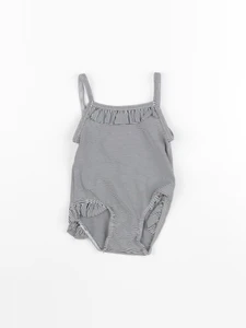 Petit Bateau - maillot de bain blanc, bleu - 6 mois