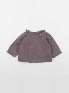 Bonpoint - blouse gris - 3 mois
