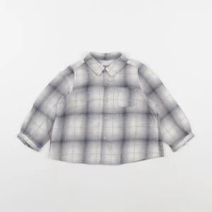 Bonpoint - chemise bleu, gris - 18 mois