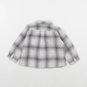 Bonpoint - chemise bleu, gris - 18 mois