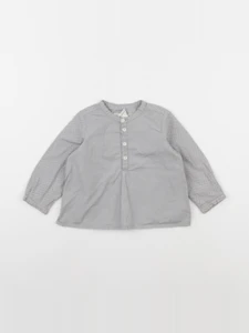 Bonpoint - chemise gris - 12 mois